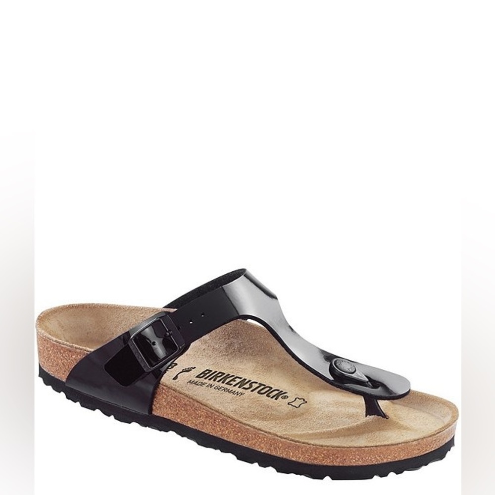 Birkenstock, NWOB. Size 39. Black patent leather brand new never worn.